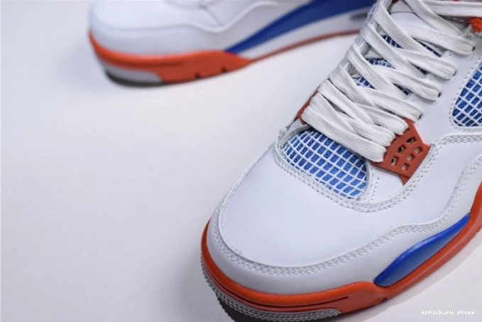 Cheap White Bright Jordan 308497-171 Air 4 Blue Crimson-Royal 0724